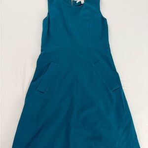 Diane Von Furstenberg Teal Midi Dress